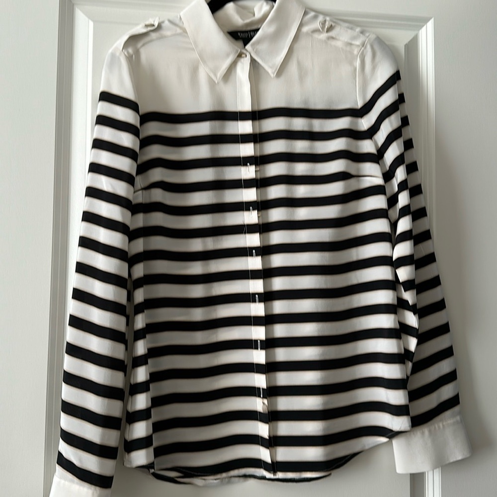 WHBM silk blouse size 6